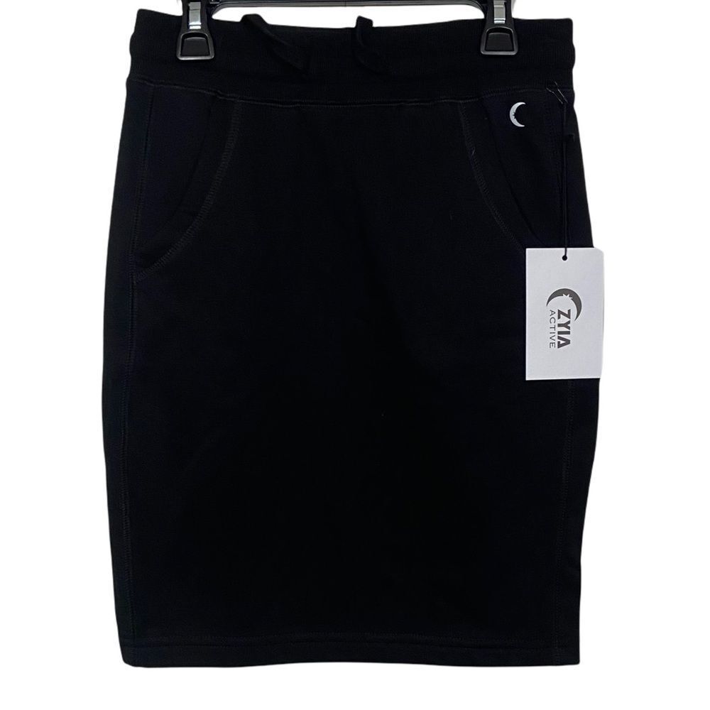 NWT ZYIA Active Black Knit Activewear Skirt